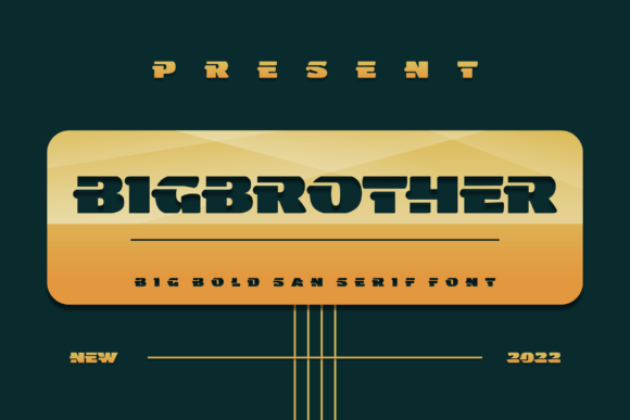 Bigbrother: A Bold Display Font for Modern Maker Branding