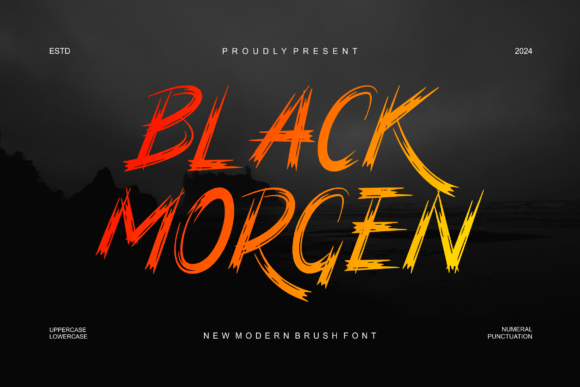 Black Morgen: A Modern Brush Font for Bold Brand Identity