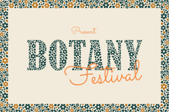 Botany Festival Typeface: A Nature-Inspired Serif for Editorial Design