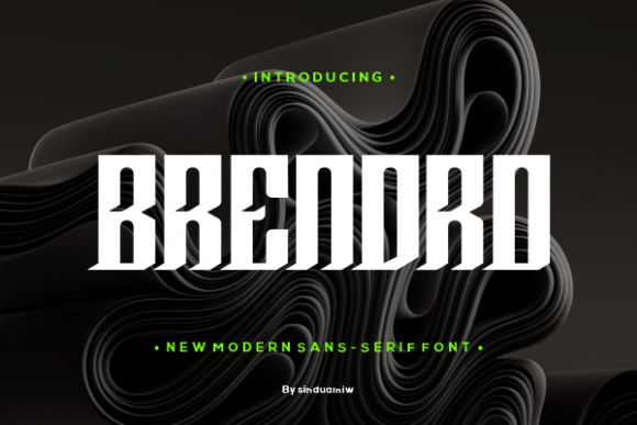 Brendro: The Modern Display Font for Digital Branding
