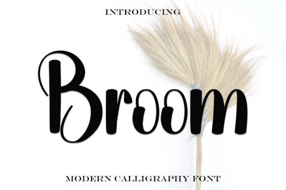 Broom Handwritten Font for Elegant Web Design