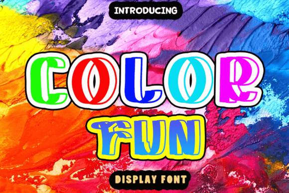 Color Fun: A Playful Display Typeface for Modern Brand Identity