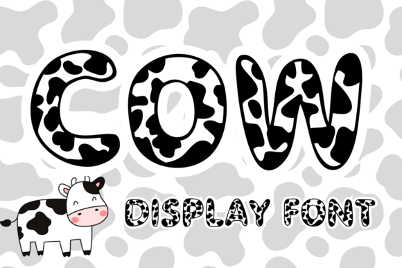 Cow: The Whimsical Display Font for Creative Makers