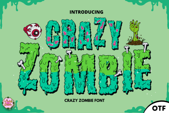Crazy Zombie: A Playful Display Typeface for Editorial Design