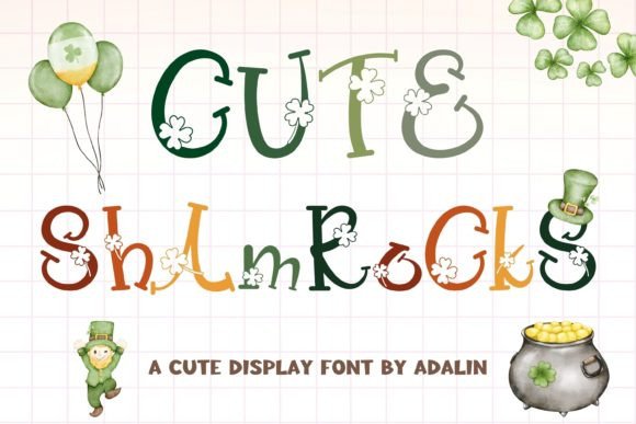 Cute Shamrocks: The Perfect Display Font for Your Brand