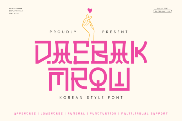 Daebak Mrow: The Elegant Display Font for Modern Web Design