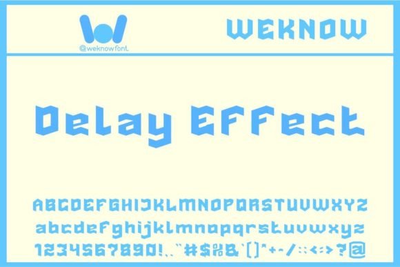 Delay Effect: The Modern Display Font for Creative Makers
