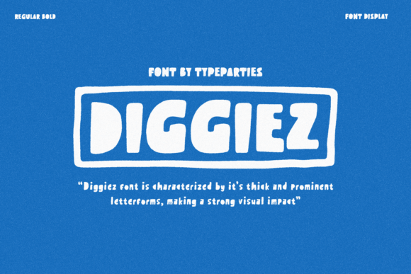 Diggiez: A Playful Display Font for Editorial Design