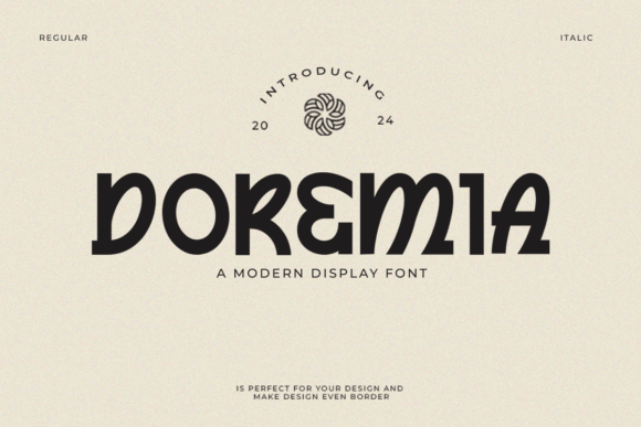 Doremia: The Experimental Modern Display Font for Bold Branding