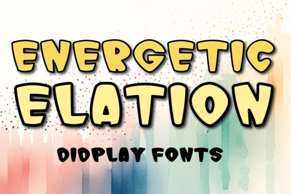 Energetic Elation: A Bold Display Font for Vibrant Branding