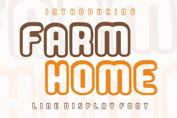 Farm Home: The Friendly Display Font for Modern Web Design