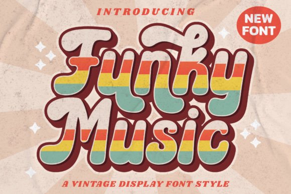 Funky Music: The Retro Display Font for Modern Editorial Design