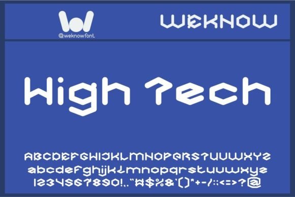 High Tech: The Premium Typeface for Modern Brand Identity