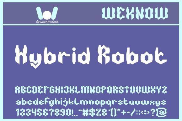 Hybrid Robot: The Futuristic Display Typeface for Bold Branding