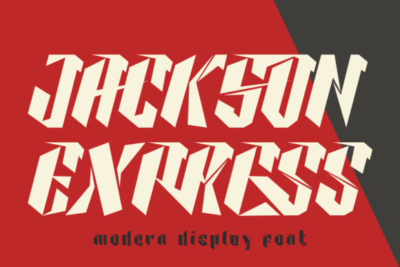 Jackson Express: The Bold Display Font for Modern Brand Identity