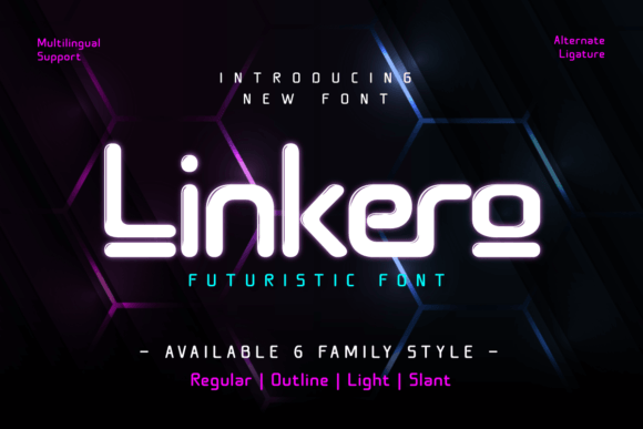 Linkero: The Futuristic Typeface for Modern Creative Projects