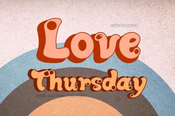 Love Thursday: A Retro Display Typeface for Creative Makers