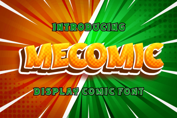 Mecomic: A Cheerful Display Font for Playful Brand Identity