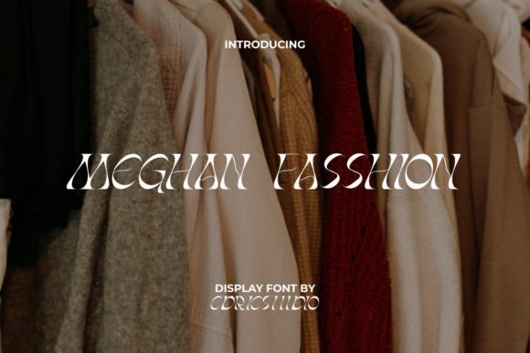 Meghan Fasshion: A Modern Abstract Display Typeface for Editorial Design
