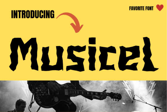Musicel: The Display Font for Rhythmic Campaign Design