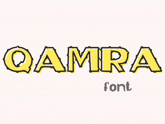 Qamra: A Quirky Display Typeface for Modern Editorial Design