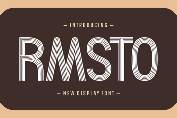 Rmsto: A Bold Display Font for High-Impact Branding