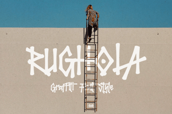 Rughola Graffiti Typeface for Bold Brand Identity Projects