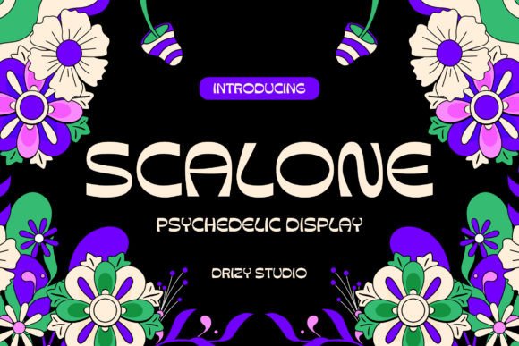 Scalone: The Psychedelic Display Font for High-Impact Campaigns