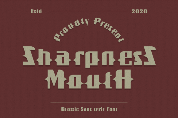 Sharpness Mouth: The Bold Display Font for Modern Branding