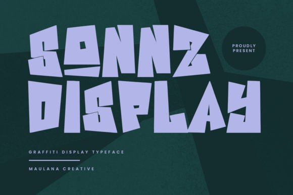Sonnz Display Graffiti: A Creative Typeface for Bold Branding