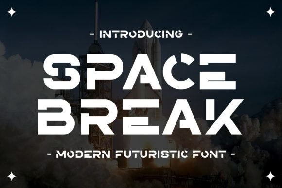 Space Break Typeface for Futuristic Branding