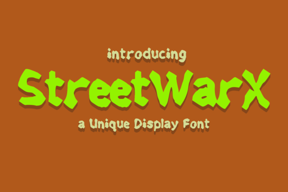 Streetwarx: The Ultimate Display Typeface for Bold Digital Experiences