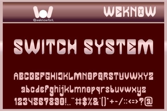 Switch System: A Versatile Display Font for Modern Branding