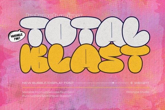 Total Blast: The Ultimate Dynamic Display Font for Bold Projects